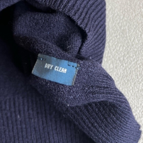 Polo Ralph Lauren Sweater Size Large L Lamb's Wool V-Neck Blue - Picture 7 of 14